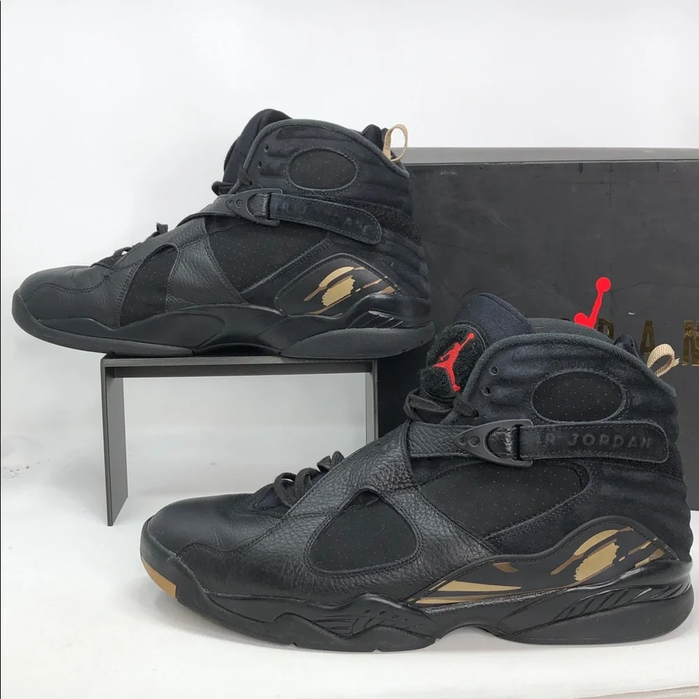 Air Jordan 8 Retro x OVO Black AA1239-045 Authentic Drake Sneakers - Size 14